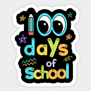 Happy 100 Day Of School For Teachers Students Parents Sticker